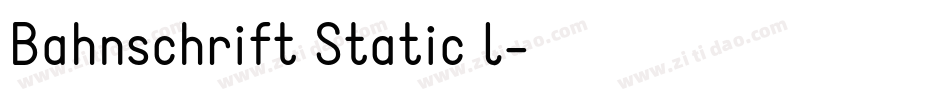 Bahnschrift Static l字体转换
